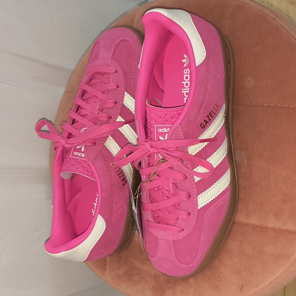 Adidas Gazelle Indoor Sneakers Pink Size 7 NWT - Picture 4 of 9
